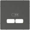 SCHNEIDER Système M - Enjoliveur Pour Prise Double USB 2.1A - Anthracite Mat (MTN4367-0414) 2 SCHNEIDER Système M - Enjoliveur Pour Prise Double USB 2.1A - Anthracite Mat (MTN4367-0414) -SCHNEIDER Soldes 40773486 1
