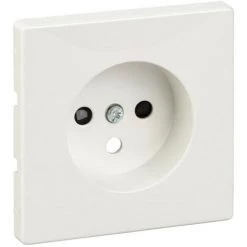 SCHNEIDER Merten Artec - Enjoliveur Pour Prise 2P+T - IP44 - Blanc Polaire (MTN2530-4019)