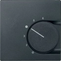 SCHNEIDER Enjoliveur M-Plan Pour Thermostat à Contacteur Inverseur, Anthracite (MTN536214)