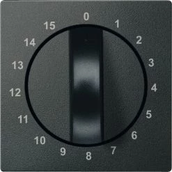 SCHNEIDER Enjoliveur M-Plan Pour Mécanisme De Minuterie 15 Min, Anthracite (MTN539014)