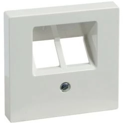 SCHNEIDER System M - Plaque Blanc Polaire P Pr Ise Rj45 Dble (MTN296119)