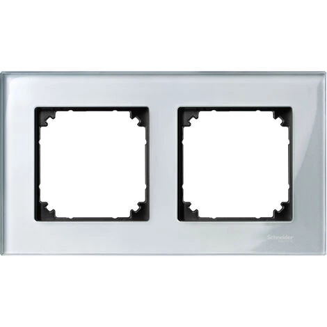 SCHNEIDER M-Plan Verre Diamant, Plaque De Finition 2 Postes Horiz. Ou Vert. Entraxe 71mm (MTN4020-3260) 3 SCHNEIDER M-Plan Verre Diamant, Plaque De Finition 2 Postes Horiz. Ou Vert. Entraxe 71mm (MTN4020-3260)