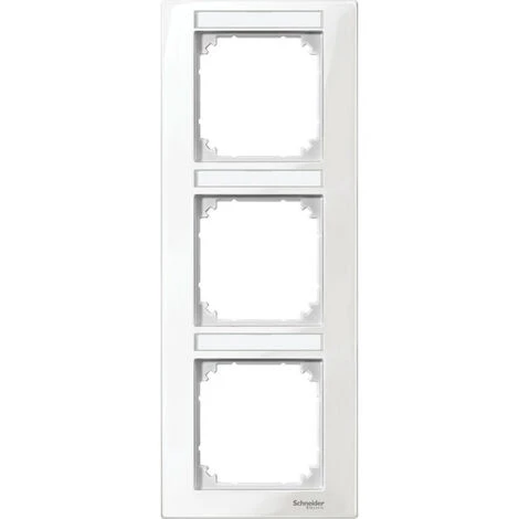 SCHNEIDER System M - Plaque Tple V Porte Etiqu Blanc Bril (MTN513319) 3 SCHNEIDER System M - Plaque Tple V Porte Etiqu Blanc Bril (MTN513319)