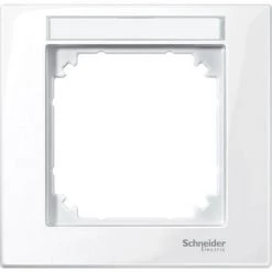 SCHNEIDER System M - Plaque Sple V P E Blanc A Ntimicrob (MTN514125)