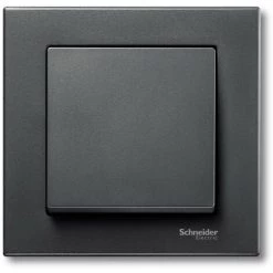 SCHNEIDER Plaque Finition Simple M-Plan, Anthracite (MTN486114)