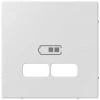 SCHNEIDER Système M - Enjoliveur Pour Prise Double USB 2.1A - Blanc Brillant Antibactérien (MTN4367-0325) -SCHNEIDER Soldes 40773655 1