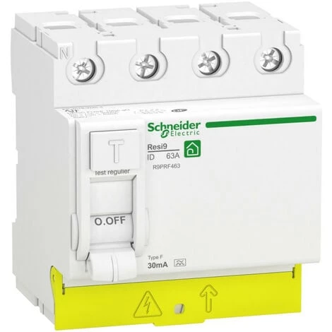SCHNEIDER RESI9 XP - Interrupteur Différentiel - 4P - 63A - 30mA - Type Fsi - Peignable (R9PRF463) 3 SCHNEIDER RESI9 XP - Interrupteur Différentiel - 4P - 63A - 30mA - Type Fsi - Peignable (R9PRF463)