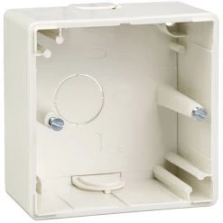 SCHNEIDER Merten Artec - Boîtier En Saillie - 1 Poste - Blanc Brillant (MTN512119)