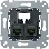 SCHNEIDER System M, Mecanisme RJ45 Double Cat5 UTP (MTN4575-0002)