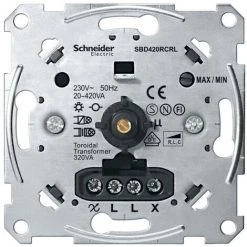 SCHNEIDER Systeme M - Variateur Rotatif - Pour Charges RLC - 20-420W/VA (MTN5138-0000)