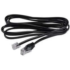 SCHNEIDER LexCom Home Performance - Cordon Téléphone RJ11-RJ45 - 2m - Noir (VDIR542110)