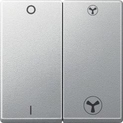 SCHNEIDER Enjoliveur Double M-Plan Pour Interrupteur VMC, Aluminium (MTN435060)