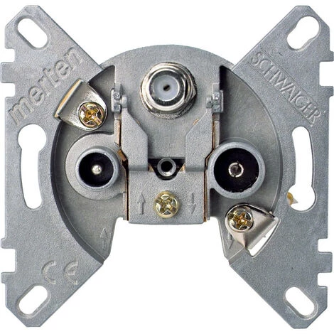 SCHNEIDER Prise D'antenne, 1entrée-3sortiesTV+FM+SAT (MTN466097) 3 SCHNEIDER Prise D'antenne, 1entrée-3sortiesTV+FM+SAT (MTN466097)