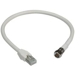 SCHNEIDER LexCom Home Performance - Câble IEC (Tele Type F) Vers RJ45 - Data 100O - 0,4m (VDIR644000)
