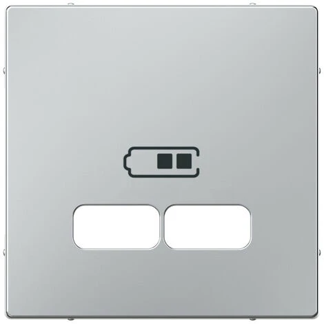 SCHNEIDER Système M - Enjoliveur Pour Prise Double USB 2.1A - Alu Mat (MTN4367-0460) 3 SCHNEIDER Système M - Enjoliveur Pour Prise Double USB 2.1A - Alu Mat (MTN4367-0460)
