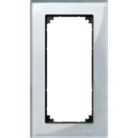 SCHNEIDER M-Plan Verre Diamant Plaque De Finition Double (prise Rasoir) Vertical (MTN4025-3260) 3 SCHNEIDER M-Plan Verre Diamant Plaque De Finition Double (prise Rasoir) Vertical (MTN4025-3260)