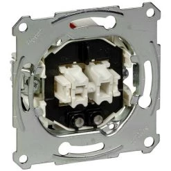 SCHNEIDER Merten Aquadesign - Va Et Vient à Voyant Lum. - 10A - 250V - Bornes Auto (MTN3135-0000)