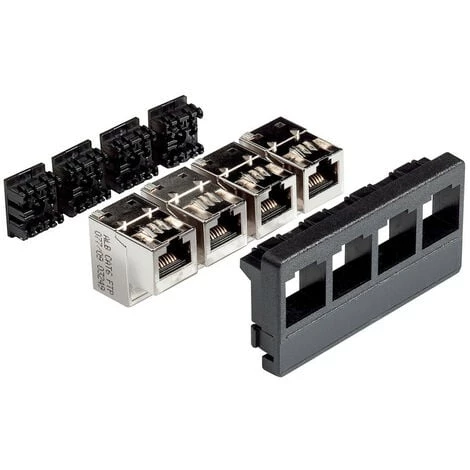 SCHNEIDER LexCom Home Bloc De Brassage équipé De 4 RJ45 Cat6 Blindées S-ONE (VDIR512002) 3 SCHNEIDER LexCom Home Bloc De Brassage équipé De 4 RJ45 Cat6 Blindées S-ONE (VDIR512002)