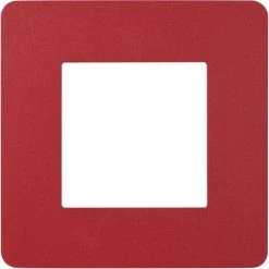 SCHNEIDER Plaque De Finition 1 Poste Rouge Unica