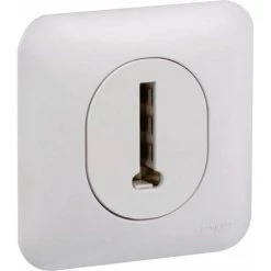 SCHNEIDER Ovalis - Prise Téléphone En T, 8 Contacts - Blanc