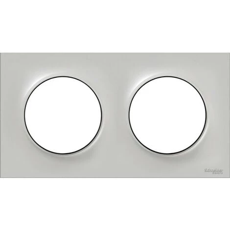 SCHNEIDER Plaque De Finition 2 Postes Entraxe 71mm Sable Odace 3 SCHNEIDER Plaque De Finition 2 Postes Entraxe 71mm Sable Odace