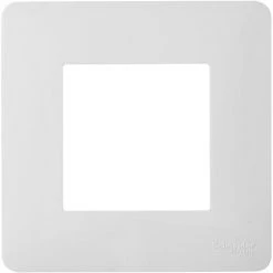 SCHNEIDER Plaque De Finition 1 Poste Blanc Unica