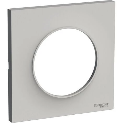 SCHNEIDER Plaque De Finition 1 Poste Entraxe 71mm Gris Odace 3 SCHNEIDER Plaque De Finition 1 Poste Entraxe 71mm Gris Odace
