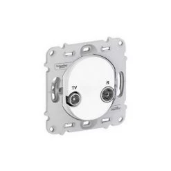 Schneider Ovalis S261451 - Prise TV/R Sans Plaque - BLANC