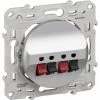 Prise HP (haut-parleurs) Alu Schneider Electric Odace