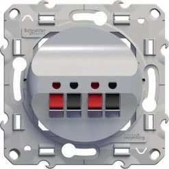 Prise HP (haut-parleurs) Alu Schneider Electric Odace -SCHNEIDER Soldes 44053108 3