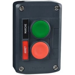 SCHNEIDER Harmony Boite - 2 Boutons Poussoirs Ø22 - Vert /rouge (XALD211)