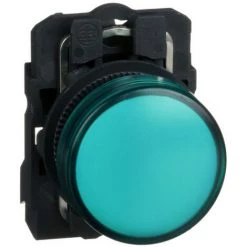 SCHNEIDER Harmony XB5 - Voyant Lumineux DEL - Ø22 - Vert - 120V - Vis étrier (XB5AVG3)