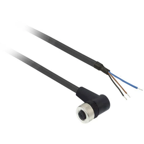 SCHNEIDER OsiSense XZ - Connecteur Pré-câblé - Coudé Femelle - M12 - 3 Broches - 2m (XZCP1340L2) 3 SCHNEIDER OsiSense XZ - Connecteur Pré-câblé - Coudé Femelle - M12 - 3 Broches - 2m (XZCP1340L2)