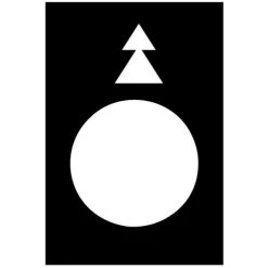 SCHNEIDER Harmony - étiquette - 30x40mm - Noir - Gauche PV-GV (ZB2BY2912)