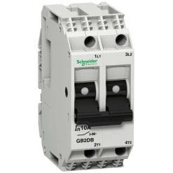 SCHNEIDER TeSys GB2-DB - Disjoncteur Pour Circuit De Contrôle - 4A - 2P - 2d (GB2DB09)