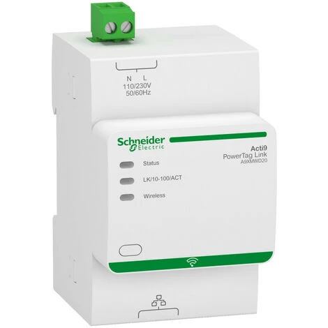 SCHNEIDER PowerTag Link - Concentrateur Sans Fil Vers Modbus TCP/IP - 20 Capteurs Sans Fil (A9XMWD20) 3 SCHNEIDER PowerTag Link - Concentrateur Sans Fil Vers Modbus TCP/IP - 20 Capteurs Sans Fil (A9XMWD20)