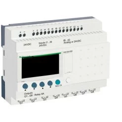 SCHNEIDER Zelio Logic - Relais Intelligent Compact - 20 E/S 24Vcc - Horloge - Affichage (SR2B201BD)