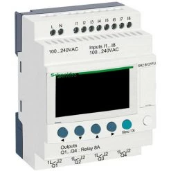 SCHNEIDER Zelio Logic - Relais Intelligent Compact - 12E/S 100..240Vca - Horloge - Affi. (SR2B121FU)