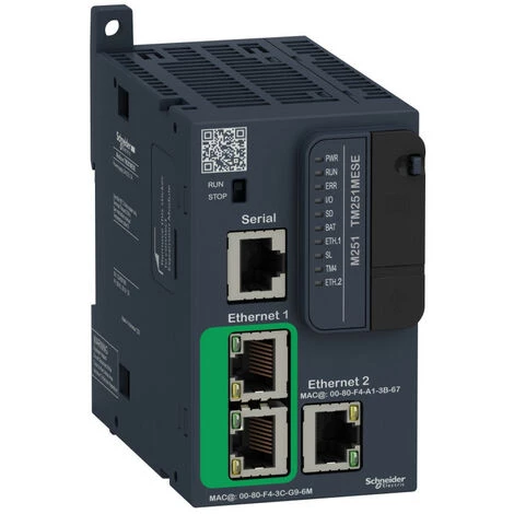 SCHNEIDER Modicon M251, Contrôleur, Ports Ethernet+série, 24VCC (TM251MESE) 3 SCHNEIDER Modicon M251, Contrôleur, Ports Ethernet+série, 24VCC (TM251MESE)