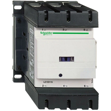 SCHNEIDER TeSys LC1D - Contacteur - 3P - AC-3 440V - 115A - Bobine 115Vca (LC1D115FE7) 3 SCHNEIDER TeSys LC1D - Contacteur - 3P - AC-3 440V - 115A - Bobine 115Vca (LC1D115FE7)