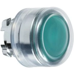 SCHNEIDER Harmony XB4 - Tête Bouton Poussoir Lumineux DEL - Ø22 - Capuchonné - Vert (ZB4BW533)