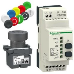SCHNEIDER Harmony Pack Sans Pile & Sans Fil - Ø22 - Récepteur Programmable 24-240Vac (XB5RFA02)