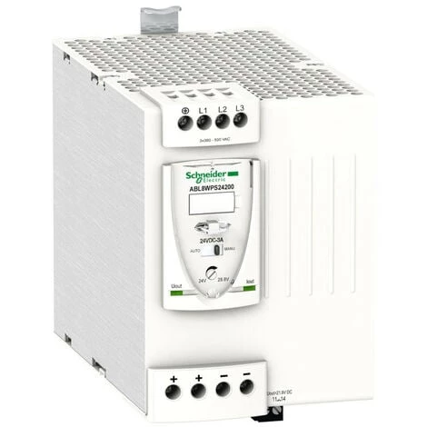 SCHNEIDER Phaseo ABL8 - Alimentation à Découpage - 20A - 380 à 500V Triphasé - 24Vcc (ABL8WPS24200) 3 SCHNEIDER Phaseo ABL8 - Alimentation à Découpage - 20A - 380 à 500V Triphasé - 24Vcc (ABL8WPS24200)
