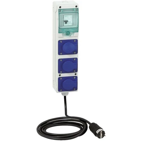 SCHNEIDER Kaedra Coffret De Chantier 3 Prises 16A NF Avec Cordon (PFR10101) 3 SCHNEIDER Kaedra Coffret De Chantier 3 Prises 16A NF Avec Cordon (PFR10101)