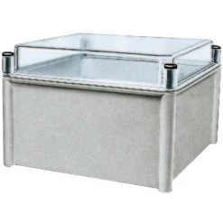 SCHNEIDER Thalassa PLS - Boite Avec Couvercle Transparent 18x27x18 Ral 7035 (NSYPLS1827G)