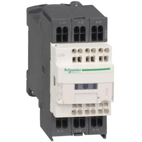SCHNEIDER TeSys LC1D - Contacteur - 3P - AC-3 440V - 9A - Bobine 24Vcc (LC1D093BL) 3 SCHNEIDER TeSys LC1D - Contacteur - 3P - AC-3 440V - 9A - Bobine 24Vcc (LC1D093BL)