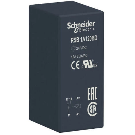 SCHNEIDER Zelio Relay RSB - Relais PCB Embrochable - 1OF - 12A - 24VDC (RSB1A120BD) 3 SCHNEIDER Zelio Relay RSB - Relais PCB Embrochable - 1OF - 12A - 24VDC (RSB1A120BD)