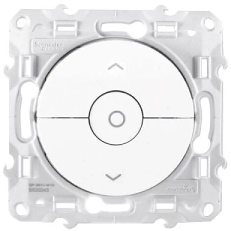 SCHNEIDER Odace, Interrupteur Volet-roulant Blanc 3 Boutons Montée/descente/stop à Vis 3 SCHNEIDER Odace, Interrupteur Volet-roulant Blanc 3 Boutons Montée/descente/stop à Vis