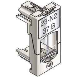 Schneider VDI88200 - Plastron 22,5mmx45mm - Adapt Blanc - Blanc