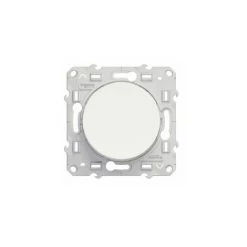 SCHNEIDER Odace, Va-et-vient Lumineux Blanc 10 A à Vis LED Orange 1,5 MA Local. Ou Temoin